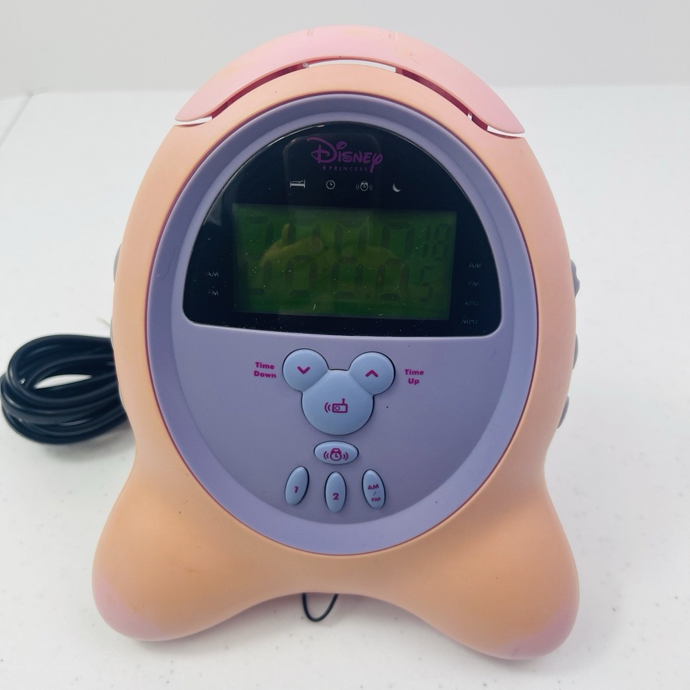 Disney Mickey Mouse Model DCR5000-P Digital Clock AM FM Radio with Alarm